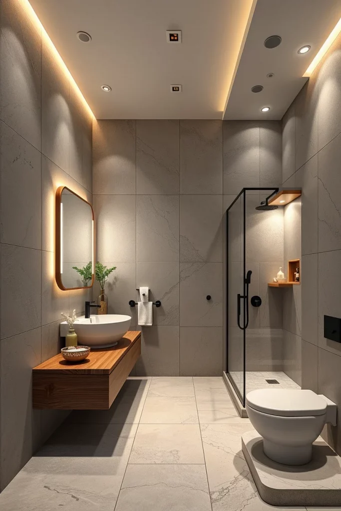 49 Minimalist Bathroom Decor With Texture Ideas For A Stylish Modern Space