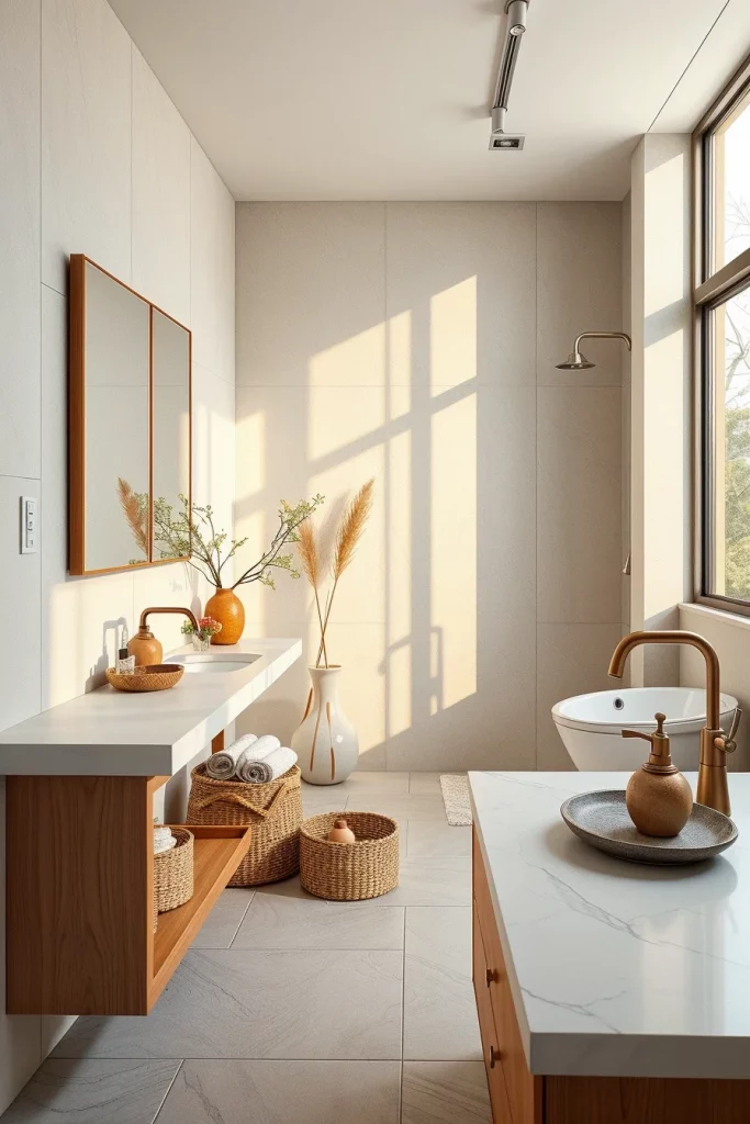 40 Modern Bathroom Countertop Styling Ideas