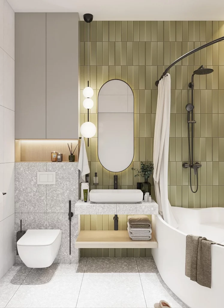 43 Olive Green Bathroom Ideas to Fall 2026 Season