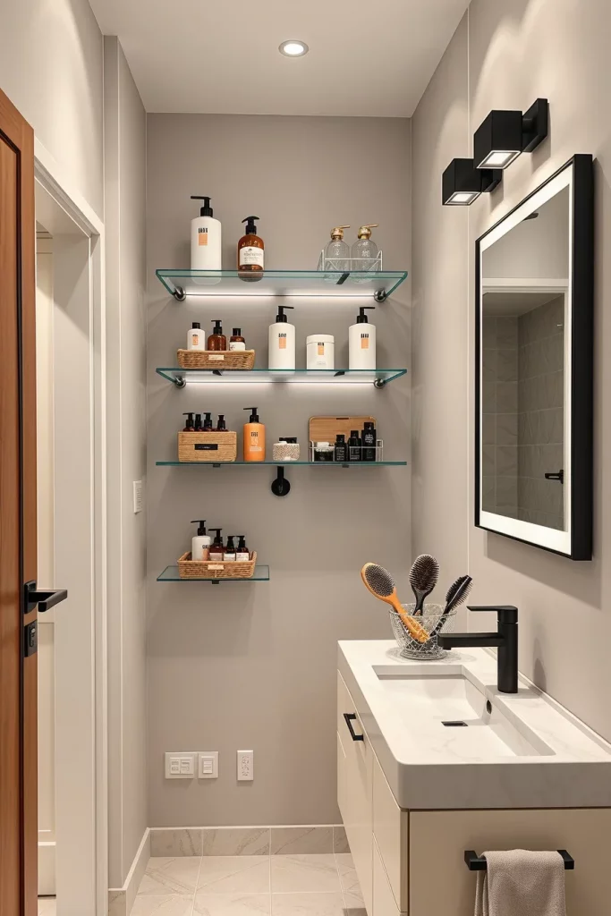 56 Bathroom Shelf Organization And Styling Ideas For A Beautiful And Organized Space