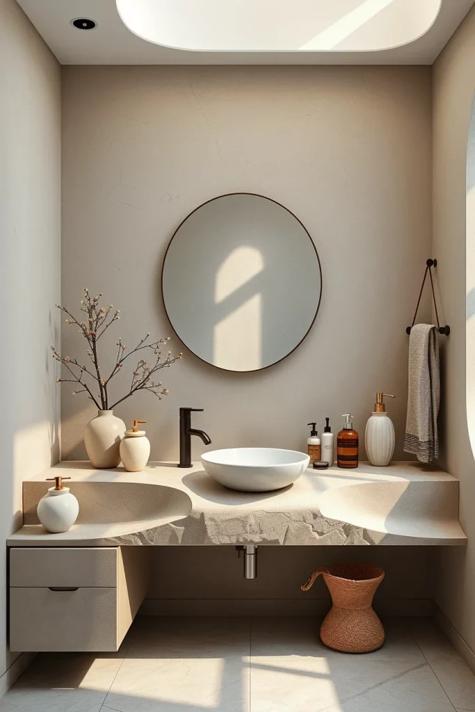 49 Minimalist Bathroom Decor With Texture Ideas For A Stylish Modern Space