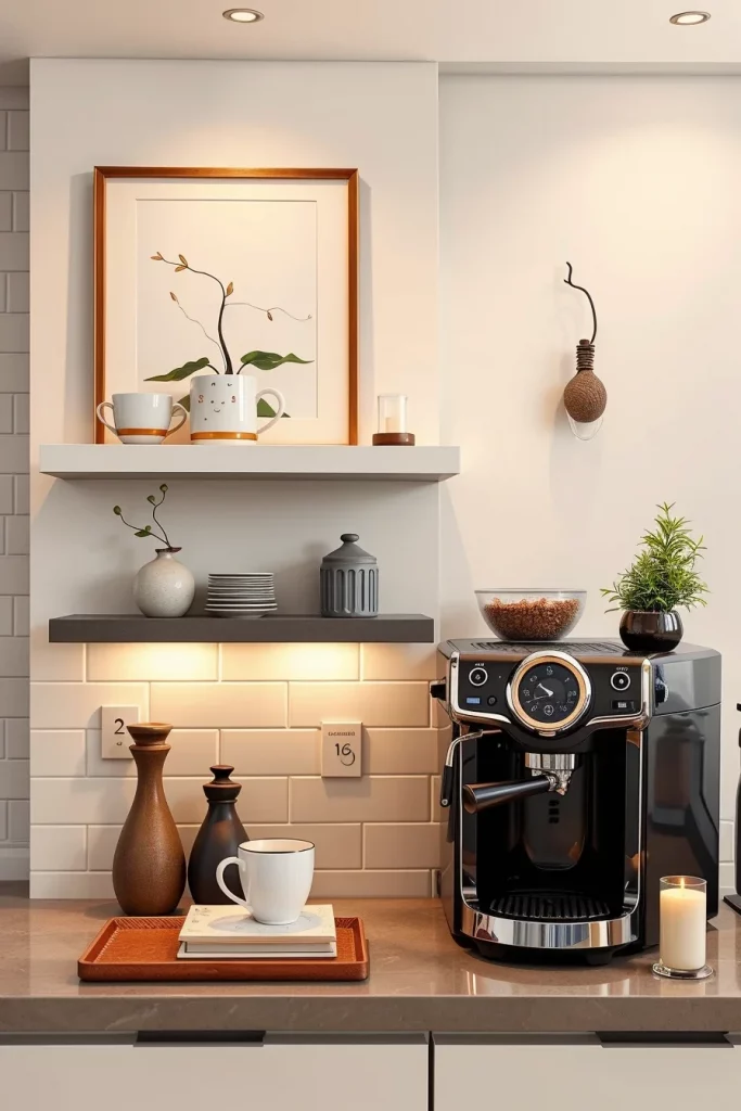 45 Kitchen Coffee Bar Styling Ideas To Create A Beautiful And Functional Coffee Station