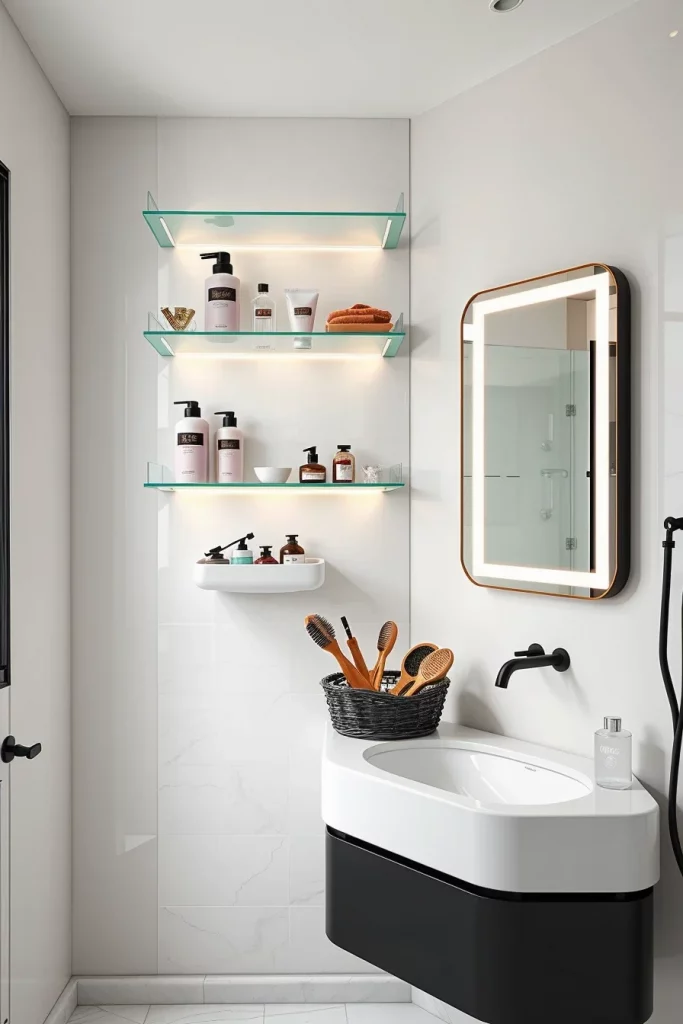 56 Bathroom Shelf Organization And Styling Ideas For A Beautiful And Organized Space