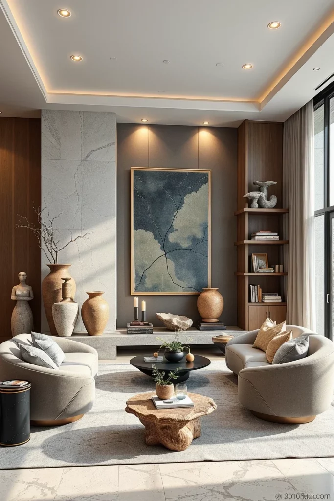 56 Sculptural Living Room Ideas For A Modern And Artistic Home