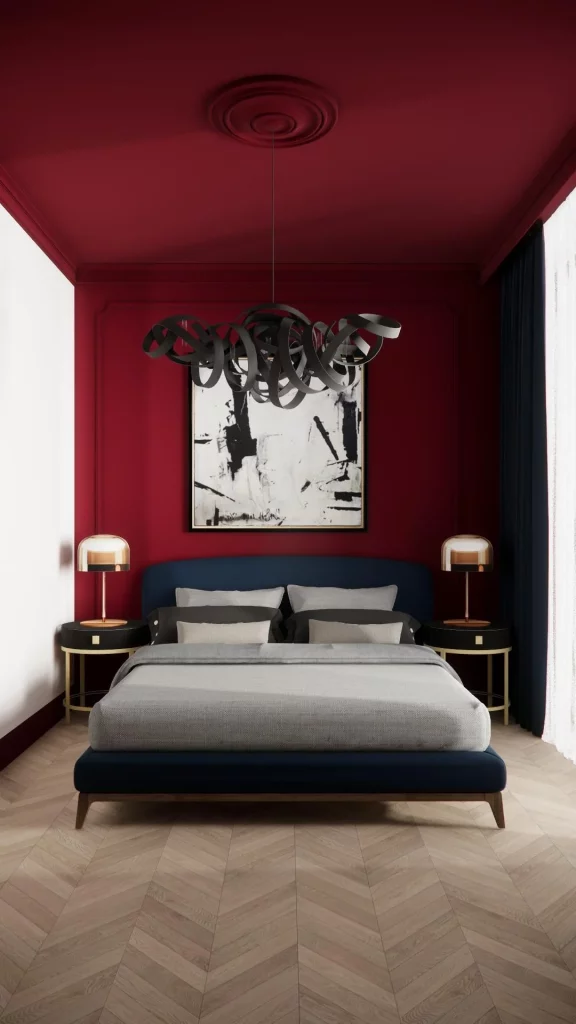 46 Cherry Red Fall Bedroom Ideas for a Cozy Seasonal Retreat