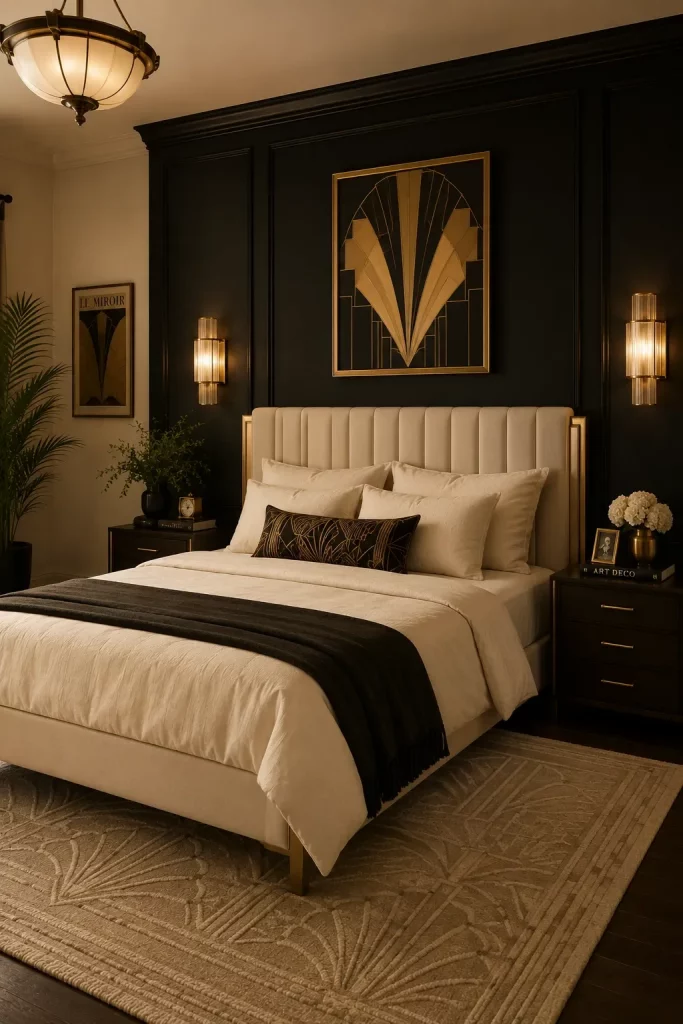 50 Modern Art Deco Bedroom Ideas For Fall