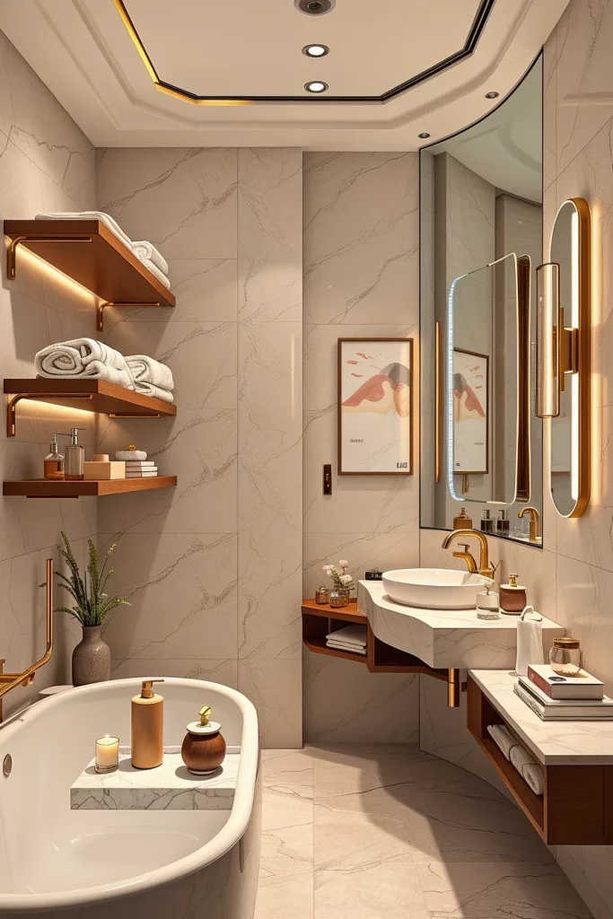 56 Bathroom Shelf Organization And Styling Ideas For A Beautiful And Organized Space