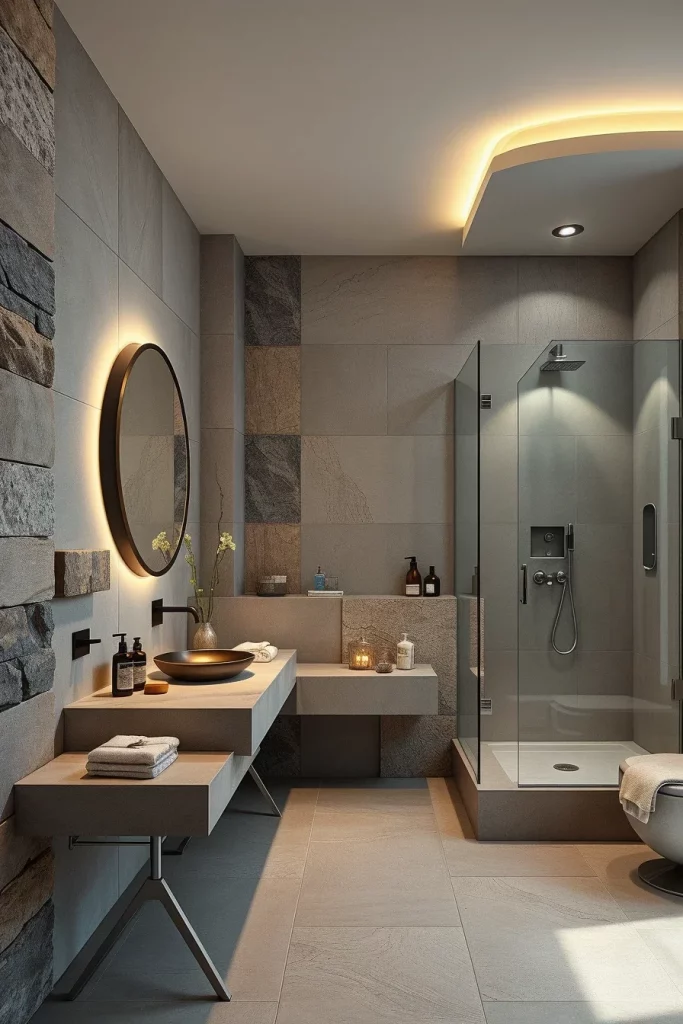 49 Minimalist Bathroom Decor With Texture Ideas For A Stylish Modern Space