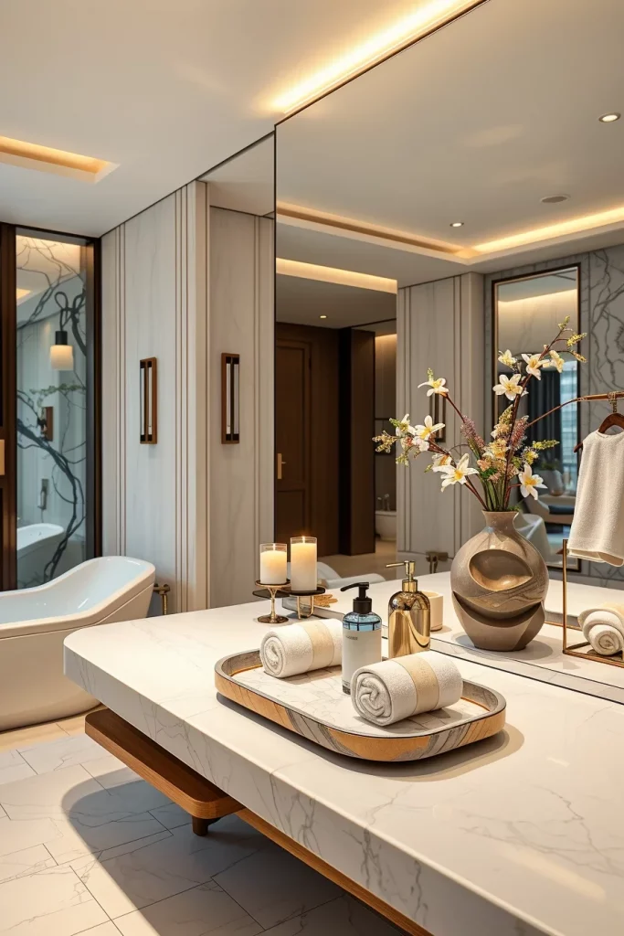 40 Modern Bathroom Countertop Styling Ideas