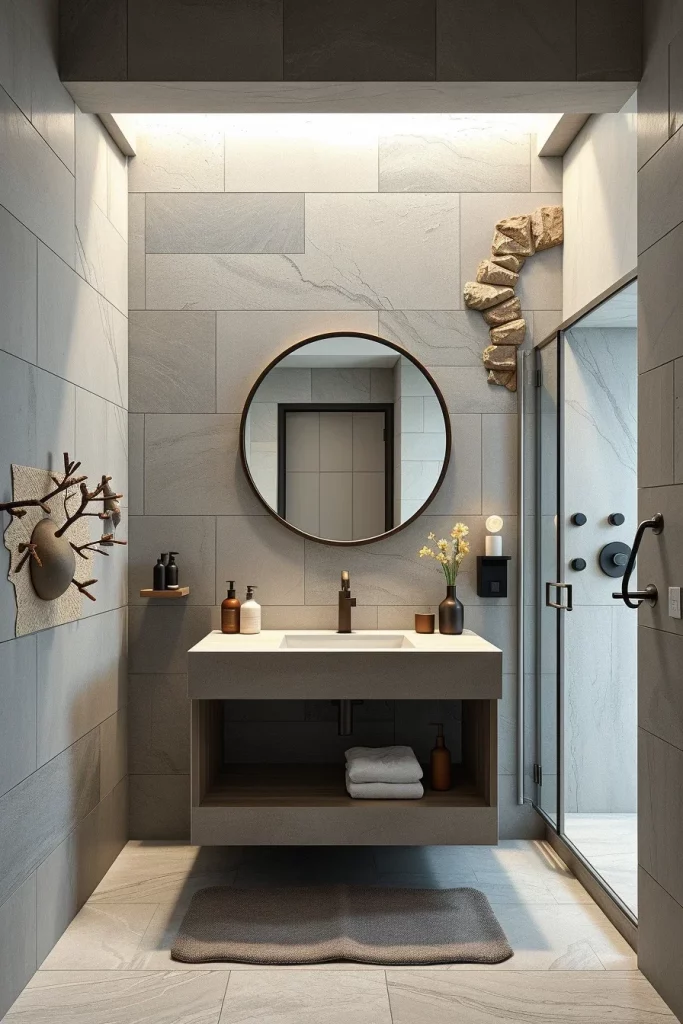 49 Minimalist Bathroom Decor With Texture Ideas For A Stylish Modern Space