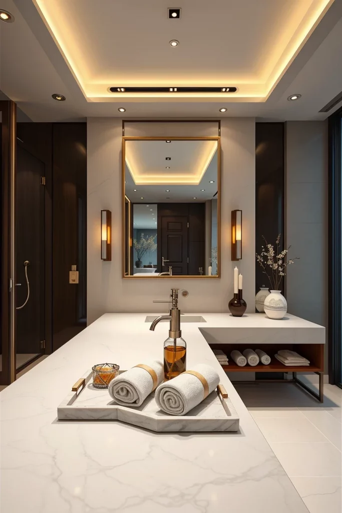 40 Modern Bathroom Countertop Styling Ideas