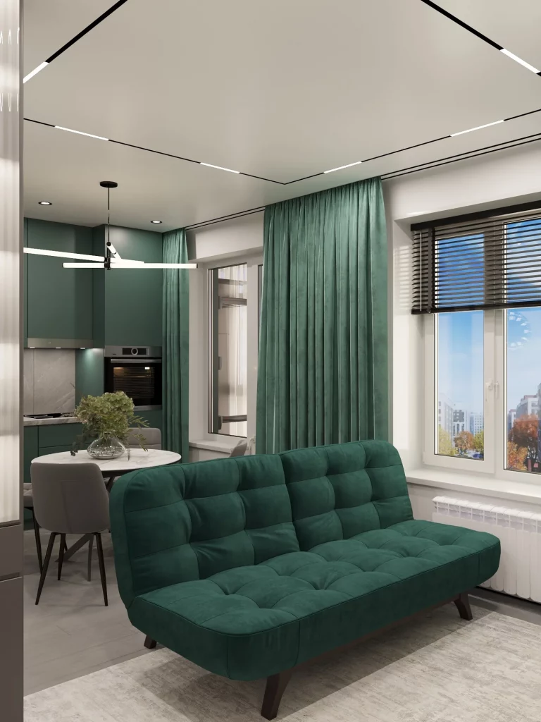 48 Jade Green Living Room for a Cozy Fall Interior