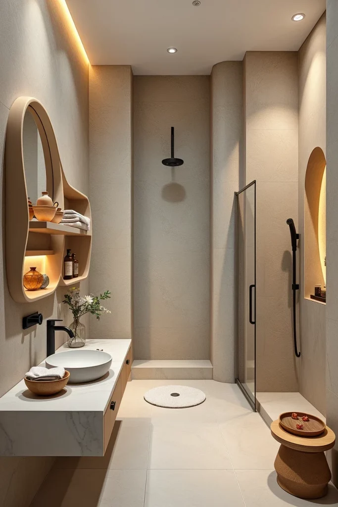 49 Minimalist Bathroom Decor With Texture Ideas For A Stylish Modern Space