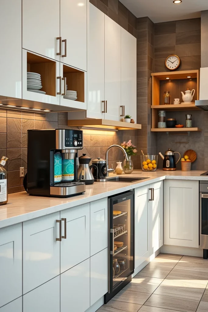 45 Kitchen Coffee Bar Styling Ideas To Create A Beautiful And Functional Coffee Station