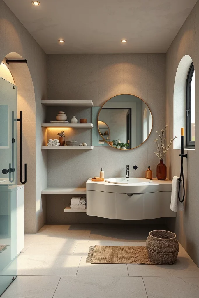 49 Minimalist Bathroom Decor With Texture Ideas For A Stylish Modern Space