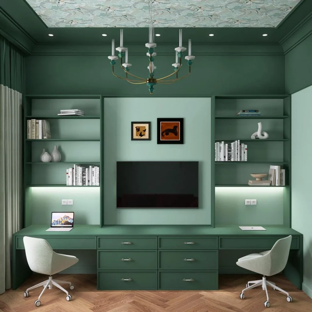 48 Jade Green Living Room for a Cozy Fall Interior