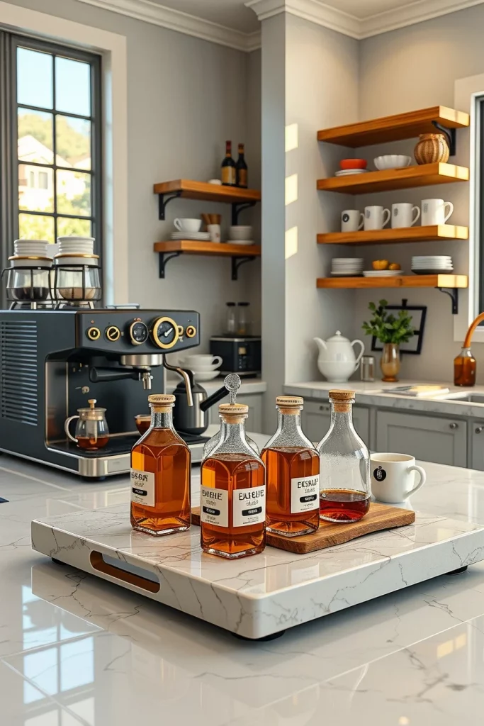 45 Kitchen Coffee Bar Styling Ideas To Create A Beautiful And Functional Coffee Station