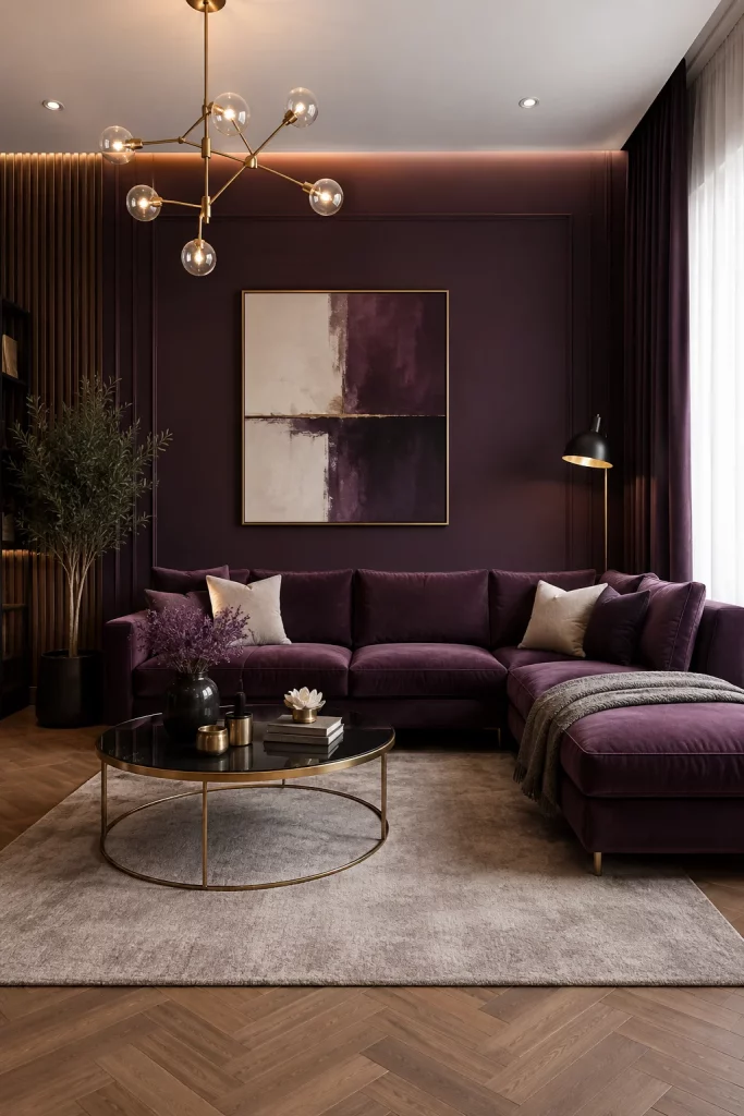 44 Plum Living Room Ideas to Try This Season for a Stylish Home