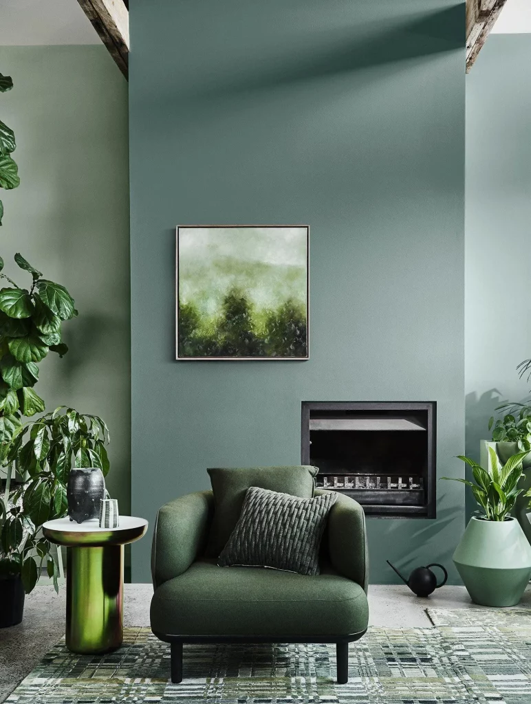 48 Jade Green Living Room for a Cozy Fall Interior