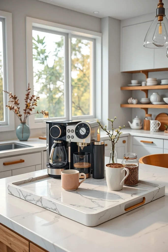 45 Kitchen Coffee Bar Styling Ideas To Create A Beautiful And Functional Coffee Station