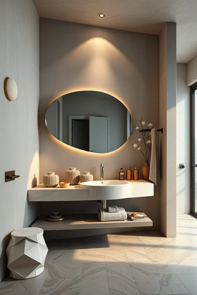 49 Minimalist Bathroom Decor With Texture Ideas For A Stylish Modern Space