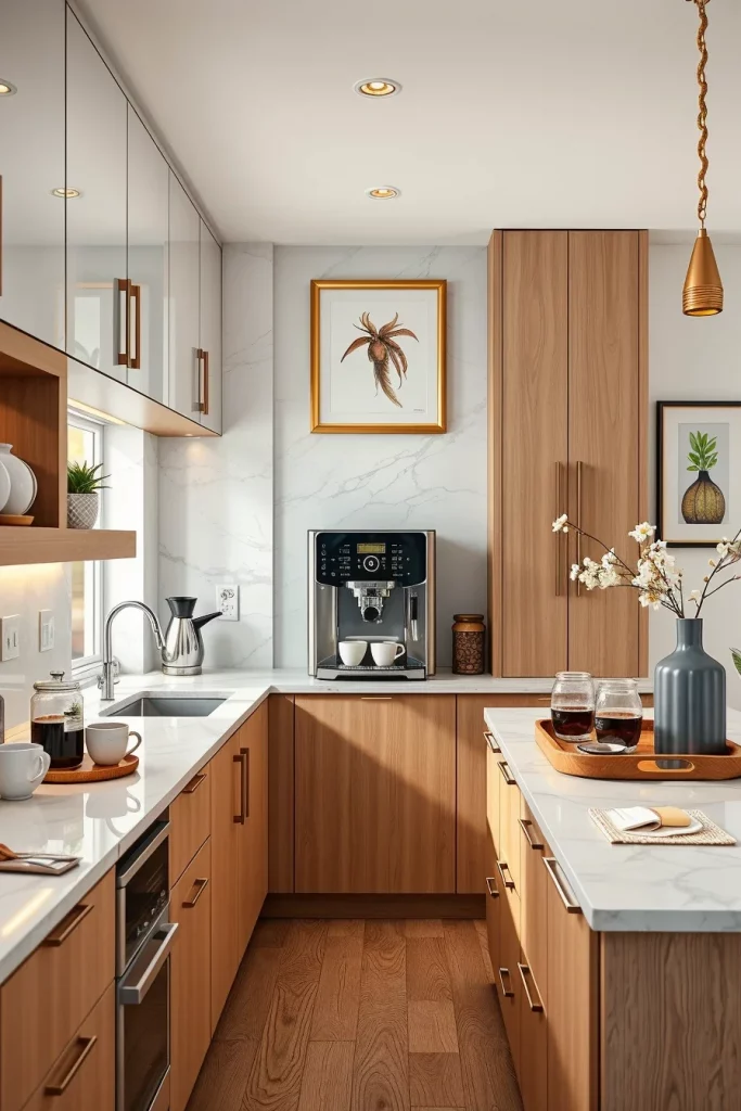 45 Kitchen Coffee Bar Styling Ideas To Create A Beautiful And Functional Coffee Station
