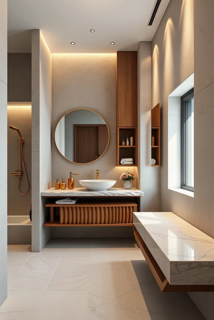 49 Minimalist Bathroom Decor With Texture Ideas For A Stylish Modern Space