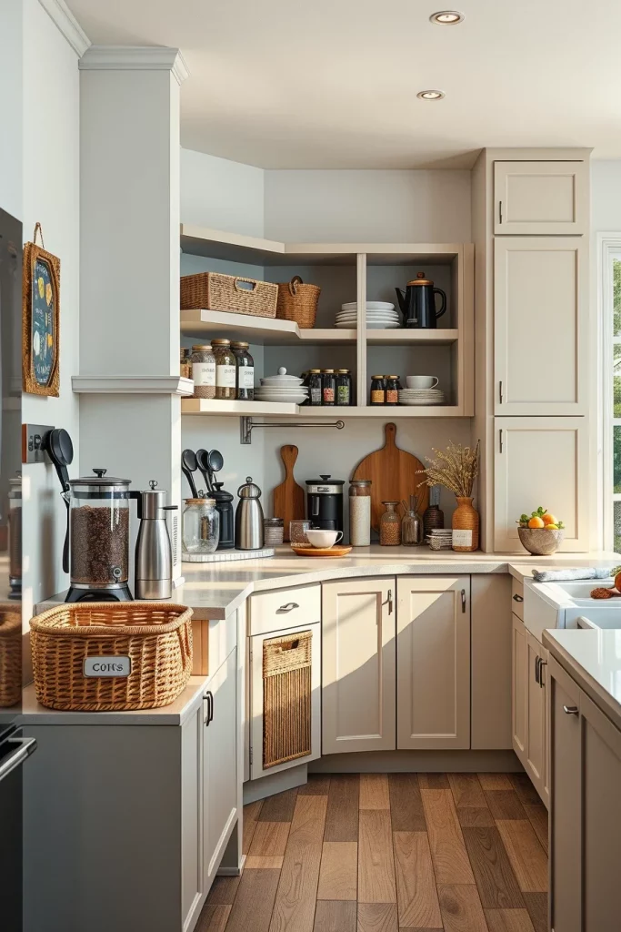 45 Kitchen Coffee Bar Styling Ideas To Create A Beautiful And Functional Coffee Station