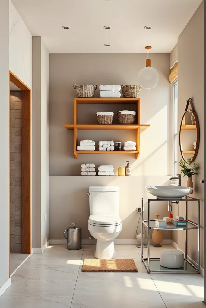 56 Bathroom Shelf Organization And Styling Ideas For A Beautiful And Organized Space