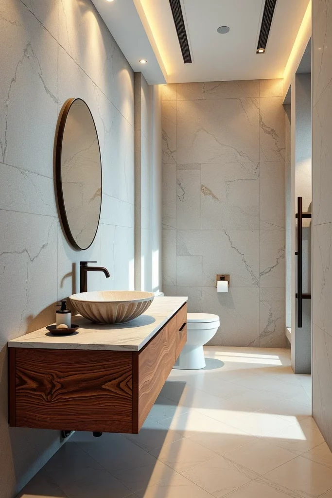 49 Minimalist Bathroom Decor With Texture Ideas For A Stylish Modern Space