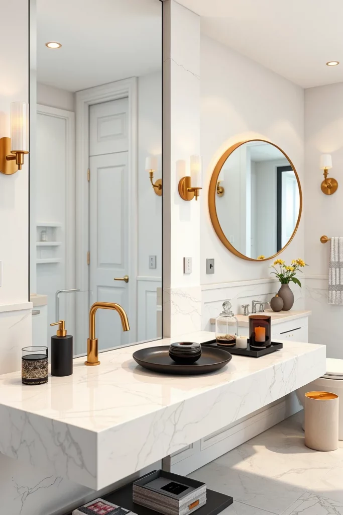 40 Modern Bathroom Countertop Styling Ideas