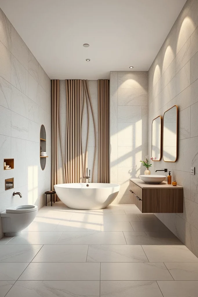 49 Minimalist Bathroom Decor With Texture Ideas For A Stylish Modern Space