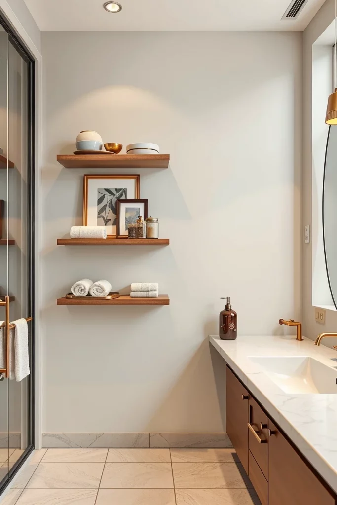 56 Bathroom Shelf Organization And Styling Ideas For A Beautiful And Organized Space