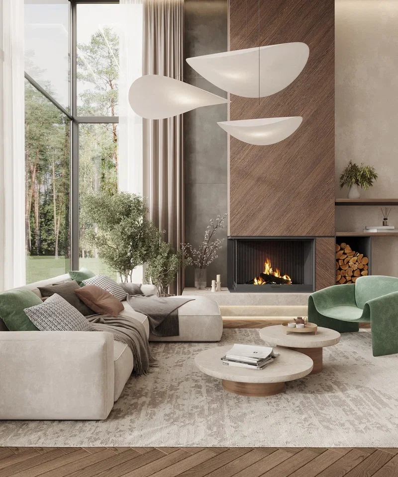 43 Curved Furniture Living Room Ideas for a Cozy Fall Interior