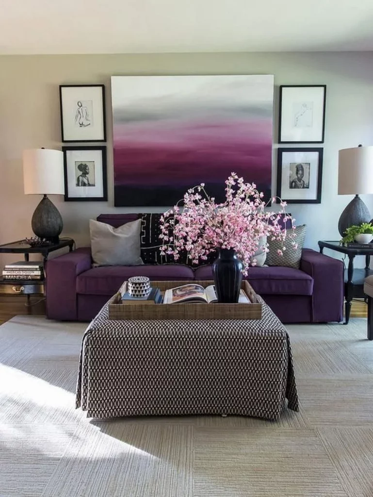44 Plum Living Room Ideas to Try This Season for a Stylish Home