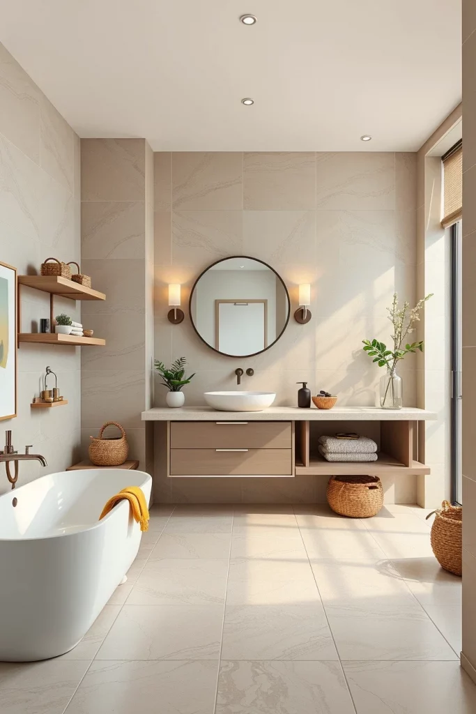45 Warm Neutral Bathroom Design Inspiration Ideas For A Cozy And Timeless Space