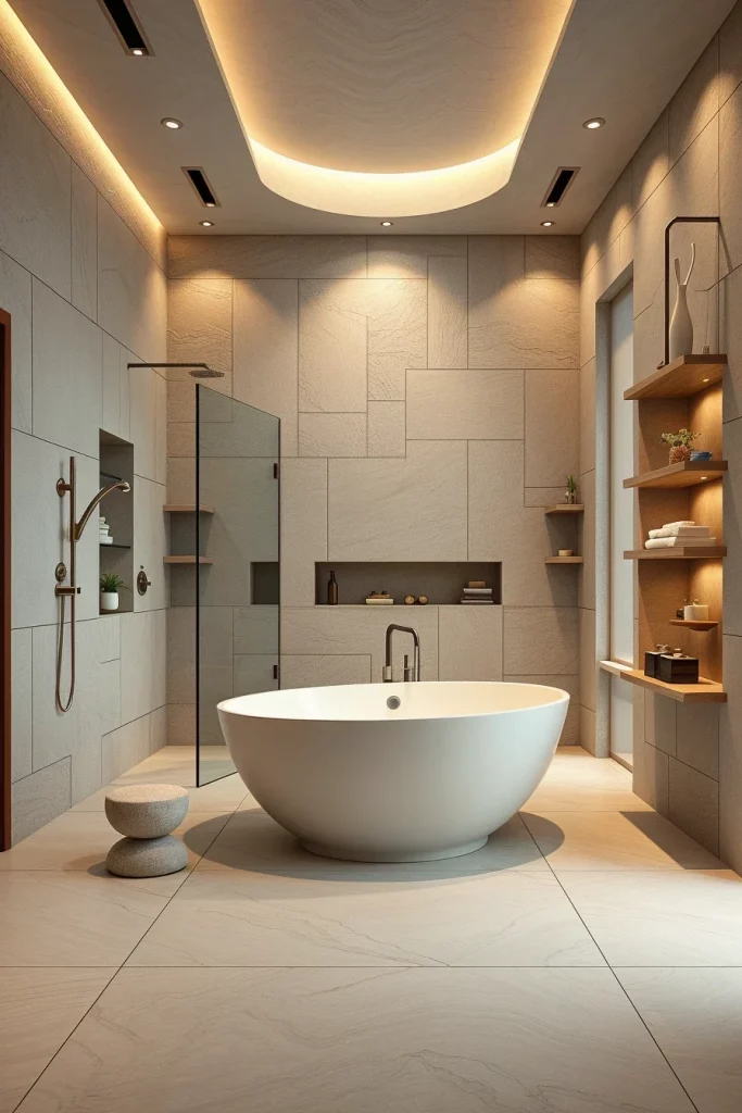 49 Minimalist Bathroom Decor With Texture Ideas For A Stylish Modern Space