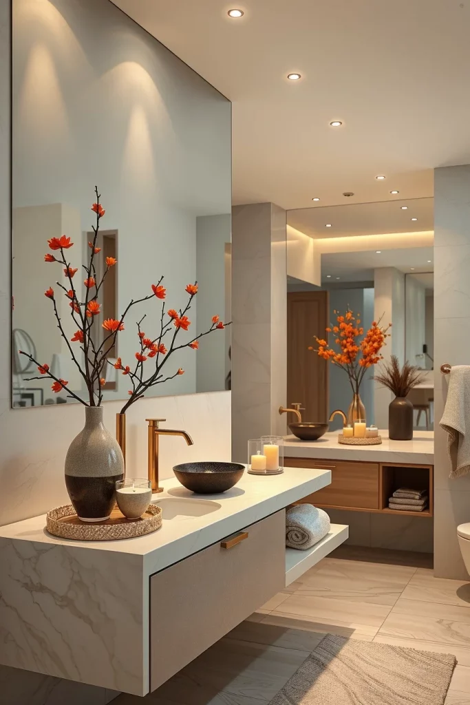 40 Modern Bathroom Countertop Styling Ideas
