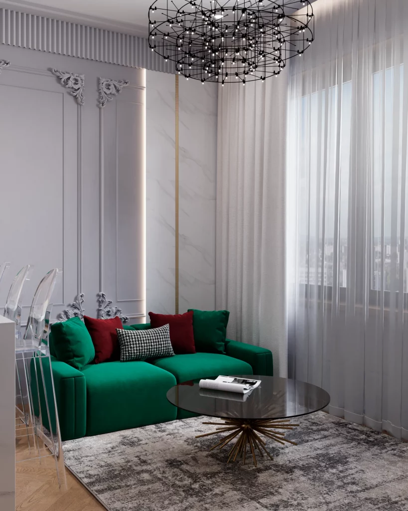 48 Jade Green Living Room for a Cozy Fall Interior