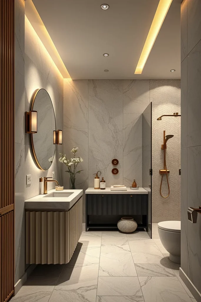49 Minimalist Bathroom Decor With Texture Ideas For A Stylish Modern Space