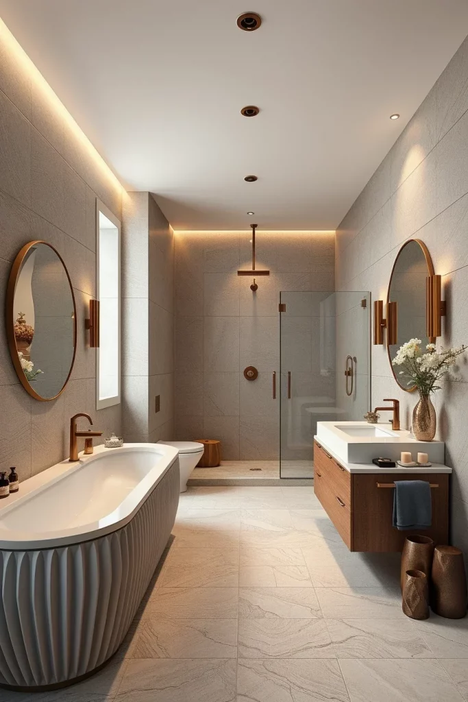 49 Minimalist Bathroom Decor With Texture Ideas For A Stylish Modern Space