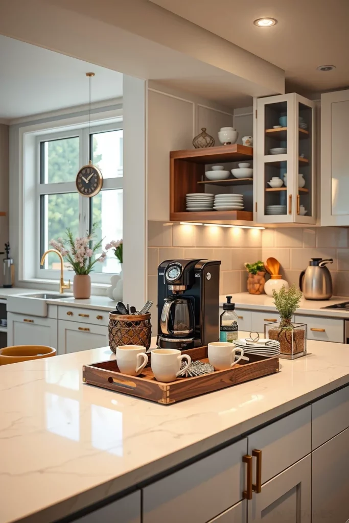 45 Kitchen Coffee Bar Styling Ideas To Create A Beautiful And Functional Coffee Station