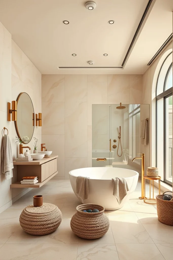 45 Warm Neutral Bathroom Design Inspiration Ideas For A Cozy And Timeless Space