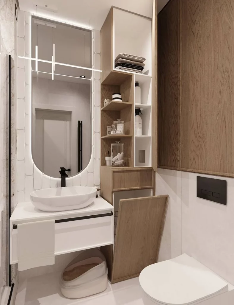 46 Small Bathroom Organization and Storage Solutions for Fall