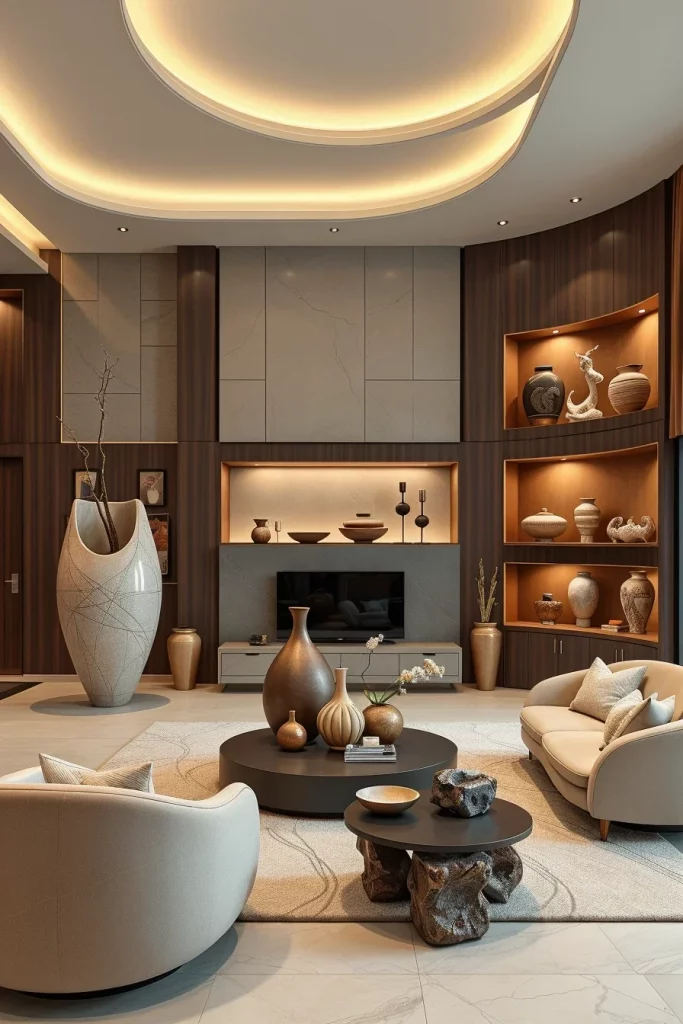 56 Sculptural Living Room Ideas For A Modern And Artistic Home