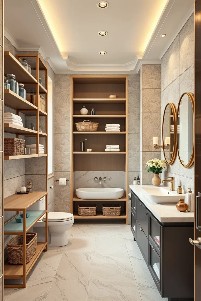 56 Bathroom Shelf Organization And Styling Ideas For A Beautiful And Organized Space