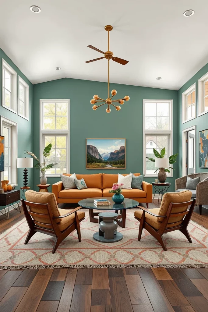 48 Jade Green Living Room for a Cozy Fall Interior