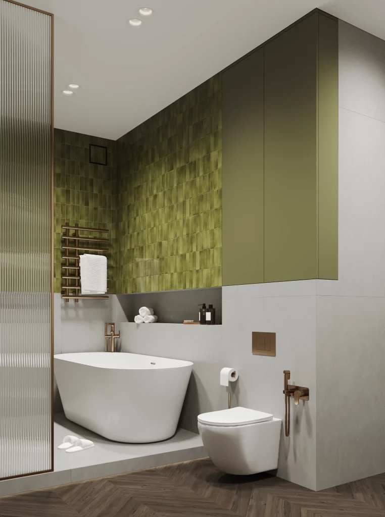 43 Olive Green Bathroom Ideas to Fall 2026 Season