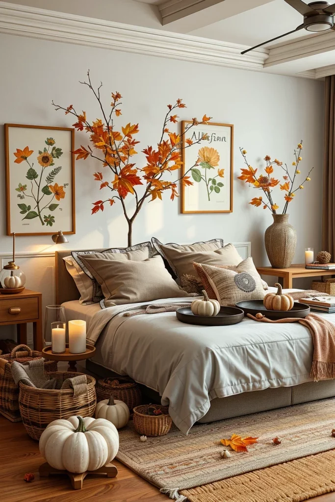 55 Cozy Fall Bedroom Decorating Ideas Inspiration For A Warm And Inviting Autumn Retreat