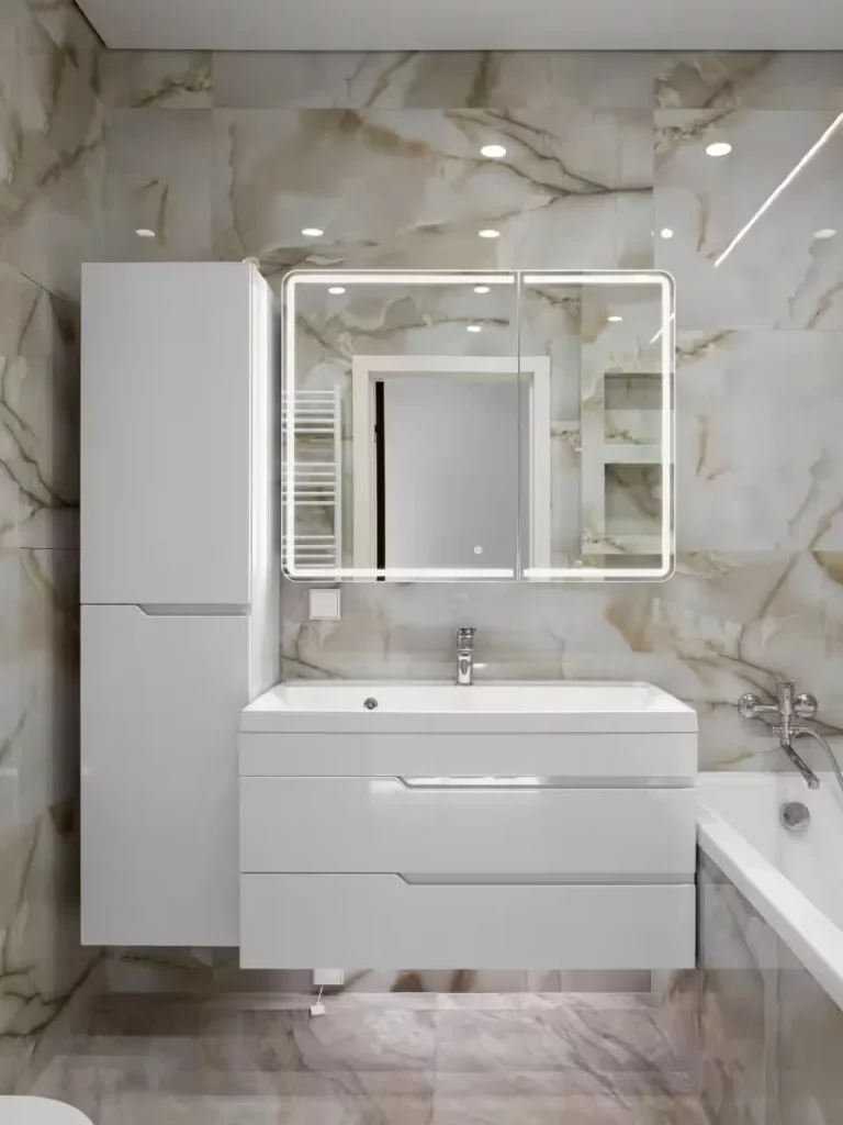 46 Small Bathroom Organization and Storage Solutions for Fall